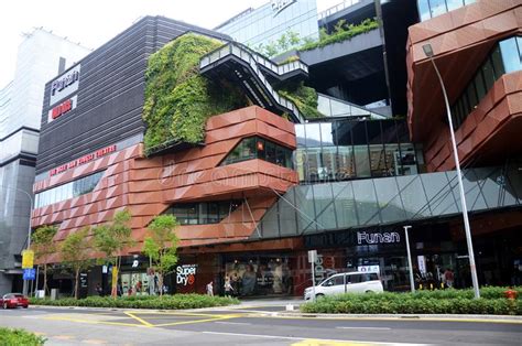 Singapore Funan Digital Product Shopping Mall With New Facade View
