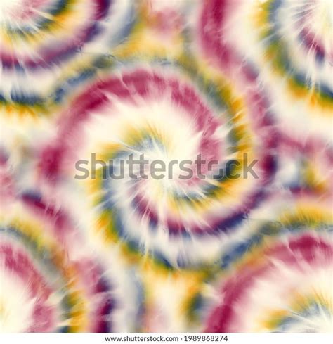 Seamless Spiral Tie Dye Pattern Surface Stock Illustration 1989868274