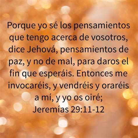 Jeremías 2911 12 Biblia Reina Valera 1960 Rvr1960 Pensamientos De