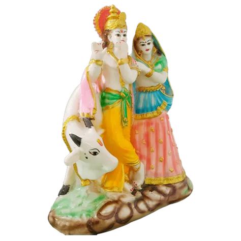 Radha Krishna With Cow Murti Statue At Rs 450 Meerut Id 23903222130
