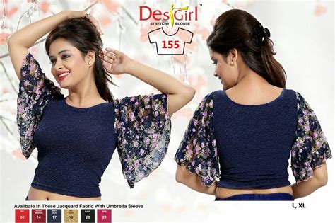 Cotton Printed And Self Desi Girl Stretchable Blouse Rs 400piece Id 19318370388