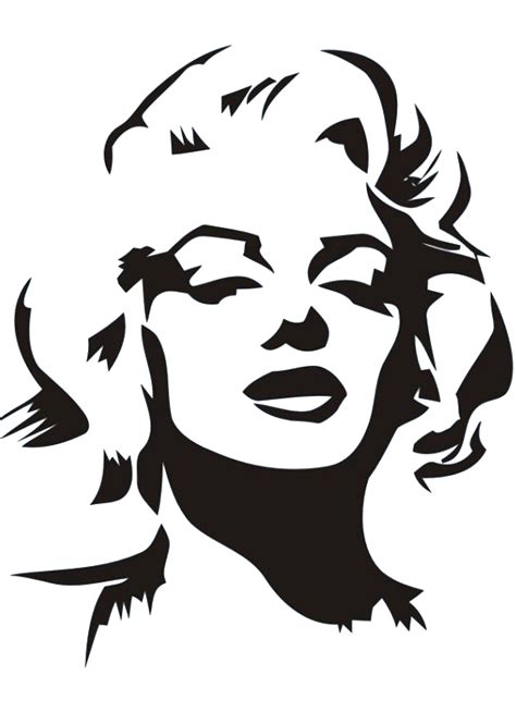 Pin By Gülçin Tekkaş On Bir Gün Işime Yarar Silhouette Art Marilyn Monroe Stencil Stencil Art