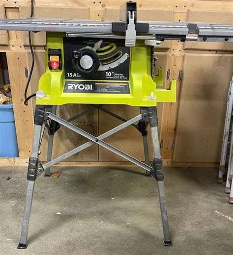 Ryobi 10” Table Saw Has Power Sherwood Auctions