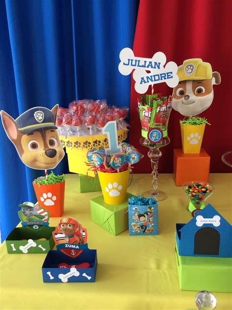 Photo 121 Paw Patrol Candy Bar Or Cake Table By Denise Scraps Paw