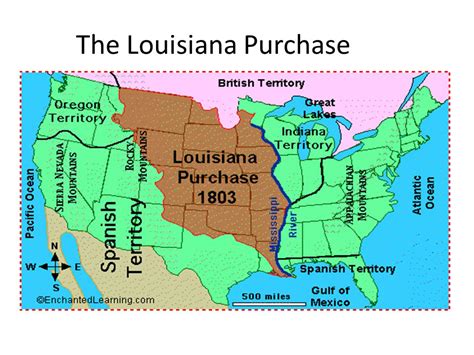 Map Of The Louisiana Purchase Territory