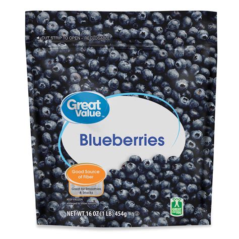 Great Value Blueberries 16 Oz Frozen Walmart Com