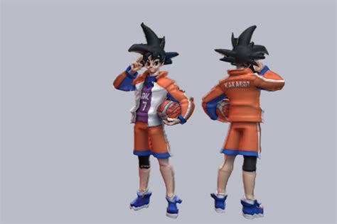 Goku Basketball Z Model 3d By Lucas322 On Deviantart
