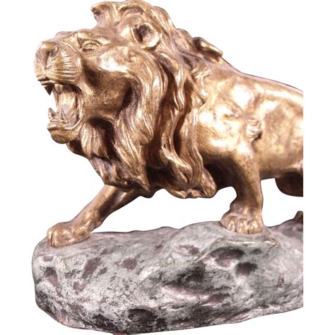 Magnificent Antique Late 19th Century French Bronze Lion Sculpture by ...