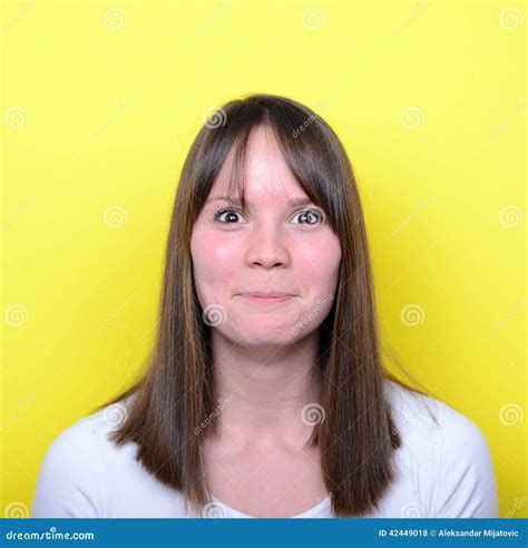 Portrait Of Girl Blushing Stock Photo Image Of Human 42449018