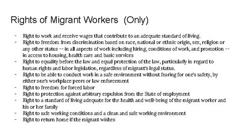 labor rights of migrant sex worker overlapping rights