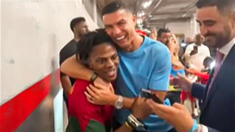 Ishowspeed Meet Ronaldo Watch Awesome Moment Ishowspeed Meets