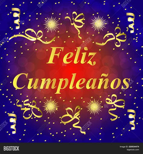 Happy Birthday Spanish Image And Photo Free Trial Bigstock