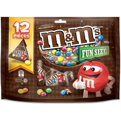 Buy Mandms Chocolate Milk Chocolate Fun Size 162g Online At Nz