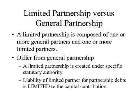 Limited Partnerships And Limited Liability Companies Chapter 33