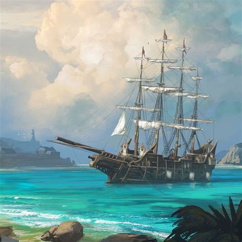 Pin By Michaelgriffin On Pirates Of D D Ship Paintings Pirate Art