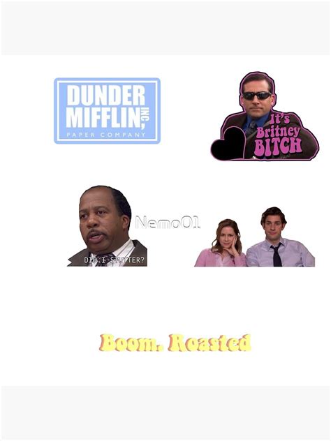 The Office Sticker Pack Poster For Sale By Nemo01 Redbubble