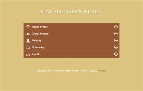 Flat Accordion Responsive Widget Template By W3layouts