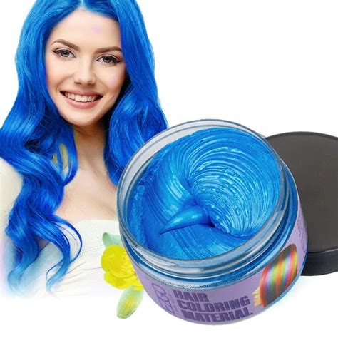 Ezgo Hair Wax Temporary Hair Coloring Styling Cream Mud Dye Blue