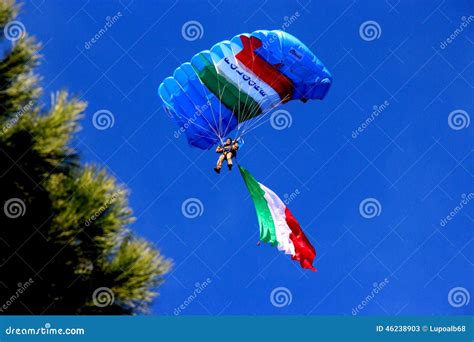 Military Parachutist Editorial Stock Photo Image Of Livorno 46238903