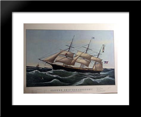 Clipper Ship Dreadnought 20x24 Framed Art Print By Currier And Ives