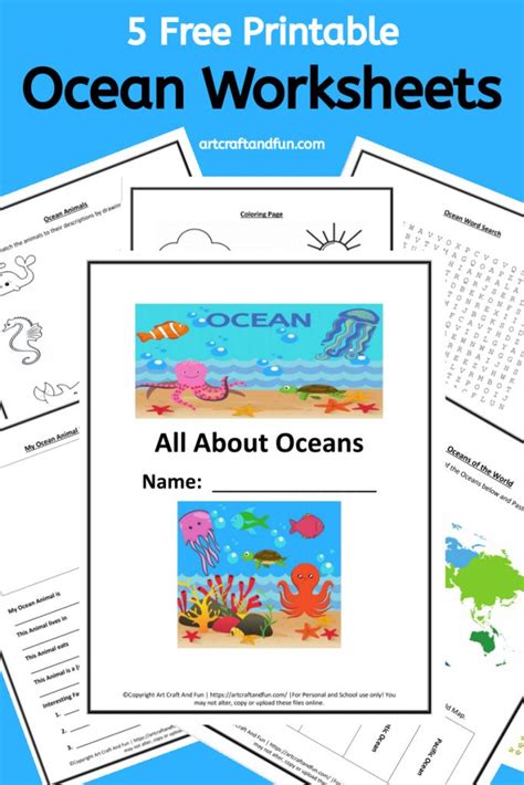 Grab 5 Free Printable Ocean Worksheets For Your Grade Schooler Today
