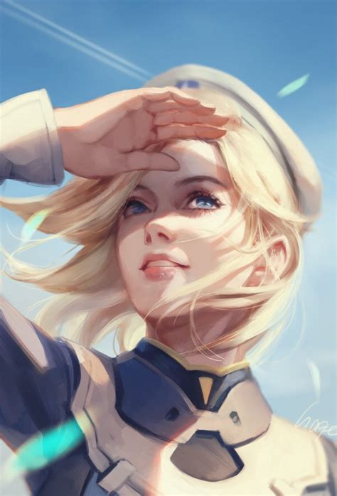 Mercy And Combat Medic Ziegler Overwatch And 1 More Drawn By Hage2013