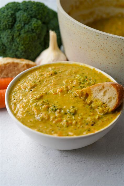 Vegan Broccoli Cheddar Soup Plantyou