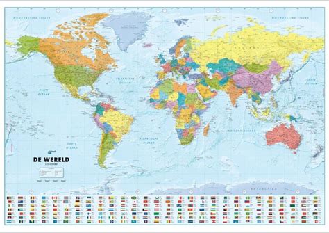 Wereld vlaggen, rusland pictogram png. Wereldkaart 76 ANWB De Wereld 140 x 80 cm | ANWB Media ...