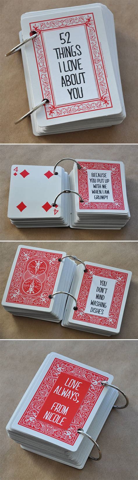 21 Things I Love About You Deck Of Cards Template