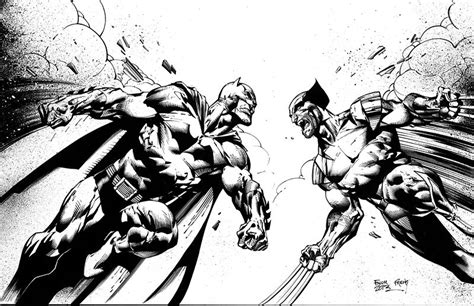 Two Black And White Comics Are Fighting Each Other