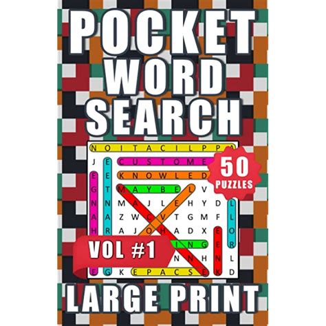 Buy Pocket Word Search Large Print Word Search Pocket Size For Travel