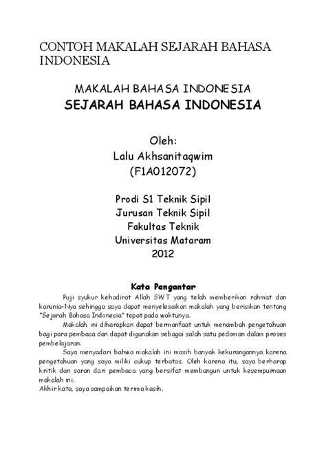 (DOC) CONTOH MAKALAH SEJARAH BAHASA INDONESIA | muh guntur - Academia.edu