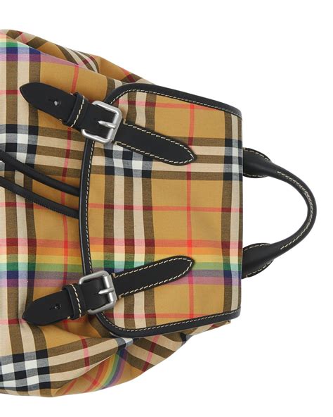 Burberry Medium Rucksack Vintage Check Rainbow Backpack ...