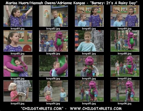 Maybe you would like to learn more about one of these? Marisa Kuers/Hannah Owens/Adrianne Kangas/"Barney" - Child ...