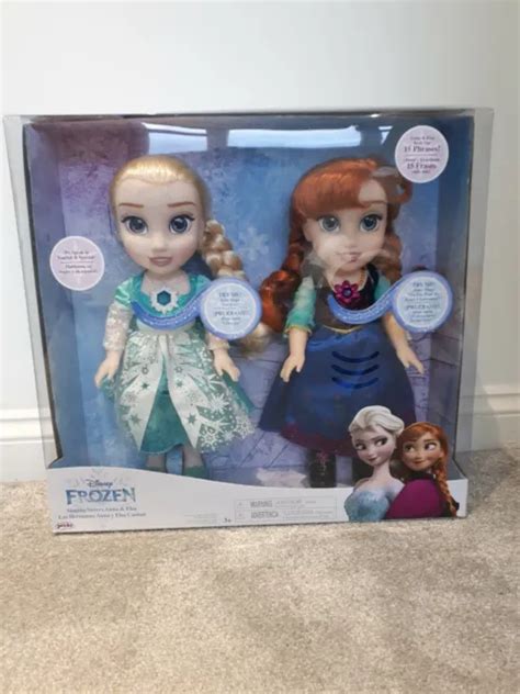 Disney Frozen 1 Elsa And Anna Singing Sisters Dolls Let It Go Build A