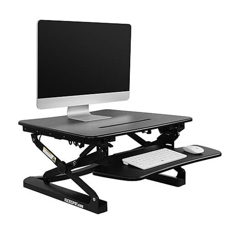 Flexispot M1b 27 Stand Up Desk Mfd Desktop And Metal Base At Staples