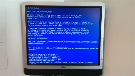 Bsod page_fault_in_nonpaged_area or stop 0x00000050 blue screen of death error, commonly is occurred the first step to troubleshoot the page_fault_in_nonpaged_area problem, is to diagnose your memory ram for errors by using the windows memory diagnostic utility. BSOD SRTSPL64.SYS PAGE_FAULT_IN_NONPAGED_AREA Error ...