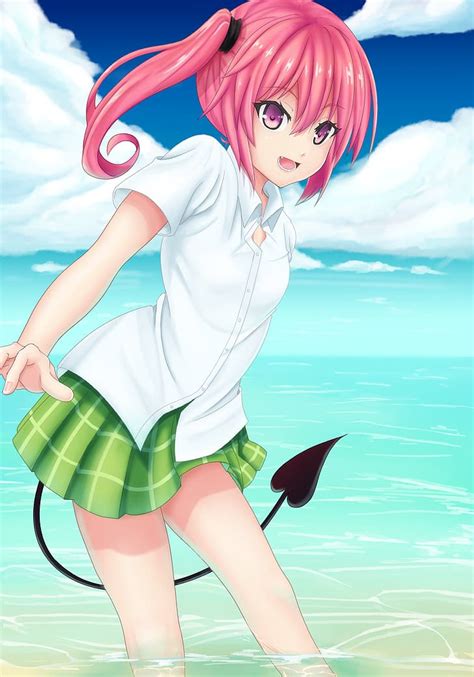 Anime Chicas Anime To Love Ru Nana Asta Deviluke Twintails Cabello Rosado Fondo De