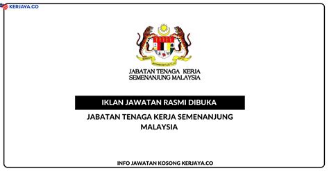 Perkhidmatan yang disediakan oleh jabatan tenaga kerja semenanjung malaysia. Jawatan Kosong Terkini Jabatan Tenaga Kerja Semenanjung ...