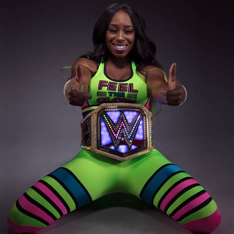 Naomi Shows Off The Glowing Smackdown Womens Championship