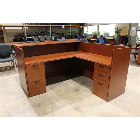 Used L Shaped Reception Desk Vision Office Interiors