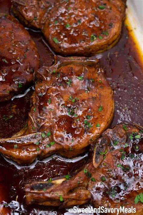 Brown Sugar Oven Baked Pork Chops Recipe Sweet And Savory Meals