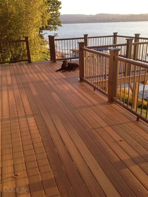 Duralife Composite Decking In Tropical Walnut Composite Decking