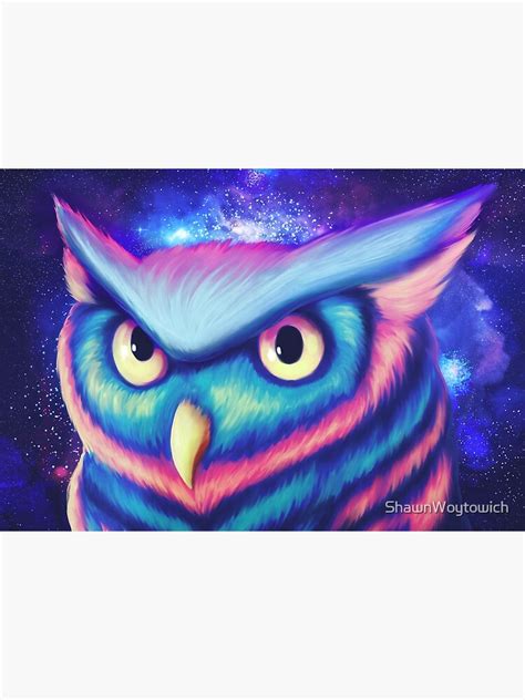 Space Owl Canvas Print For Sale By Shawnwoytowich Redbubble