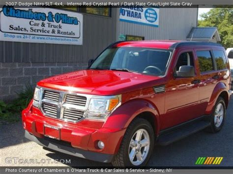 I/p center bezel, i/p center bezel upper, right & left front arm rest door bezel, right. Inferno Red Crystal Pearl - 2007 Dodge Nitro SLT 4x4 ...