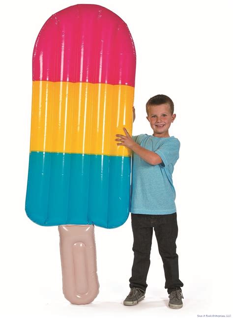 Bigmouth Giant Ice Pop Pool Float 6 Tall Inflatable Popsicle Photo Prop