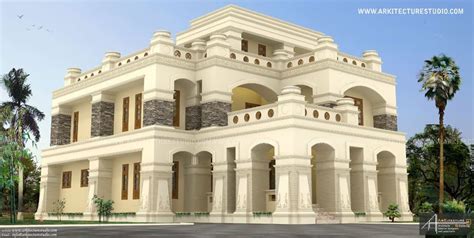 6550 Sqft Luxurious House Design In Kerala Colonial Style Kerala
