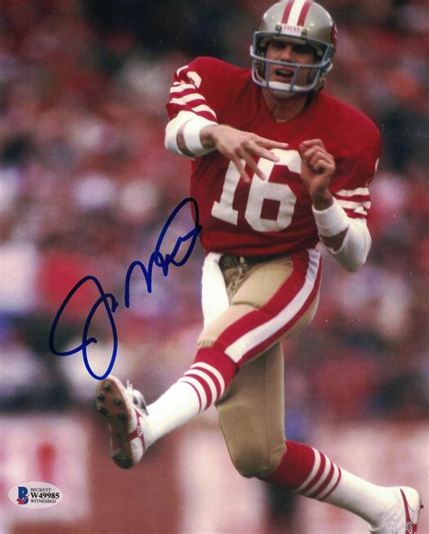 Joe Montana Autographedsigned San Francisco 49ers 8×10 Photo Bas 25932
