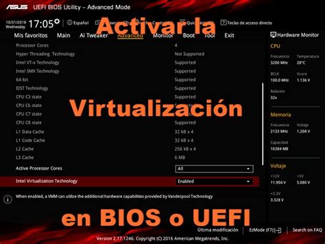 Como Activar Virtualización En Bios Y Uefi Con Vt X Y Amd V 2023