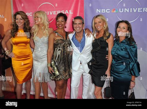 Beverly Hills Ca July 30 L R Mary Amos Michaele Salahi Stacie Turner Andy Cohen Cat